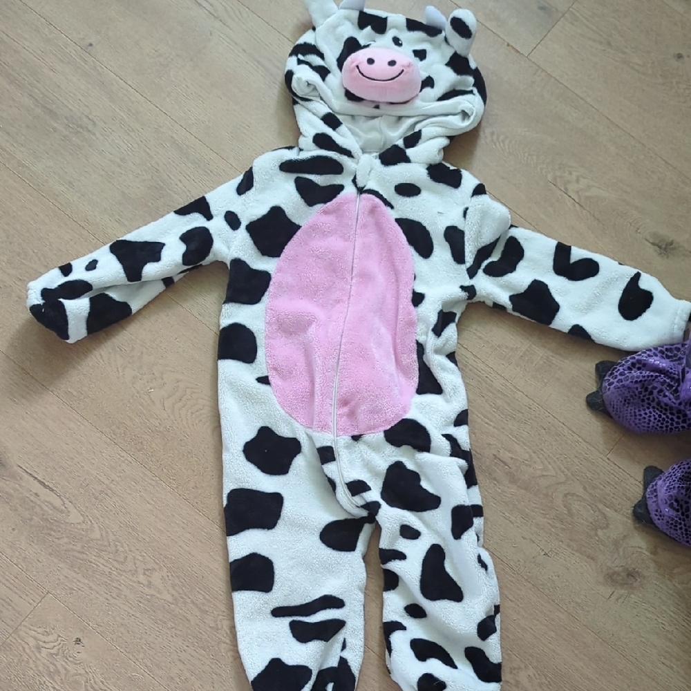 Adorable Cow Print Kids One Piece